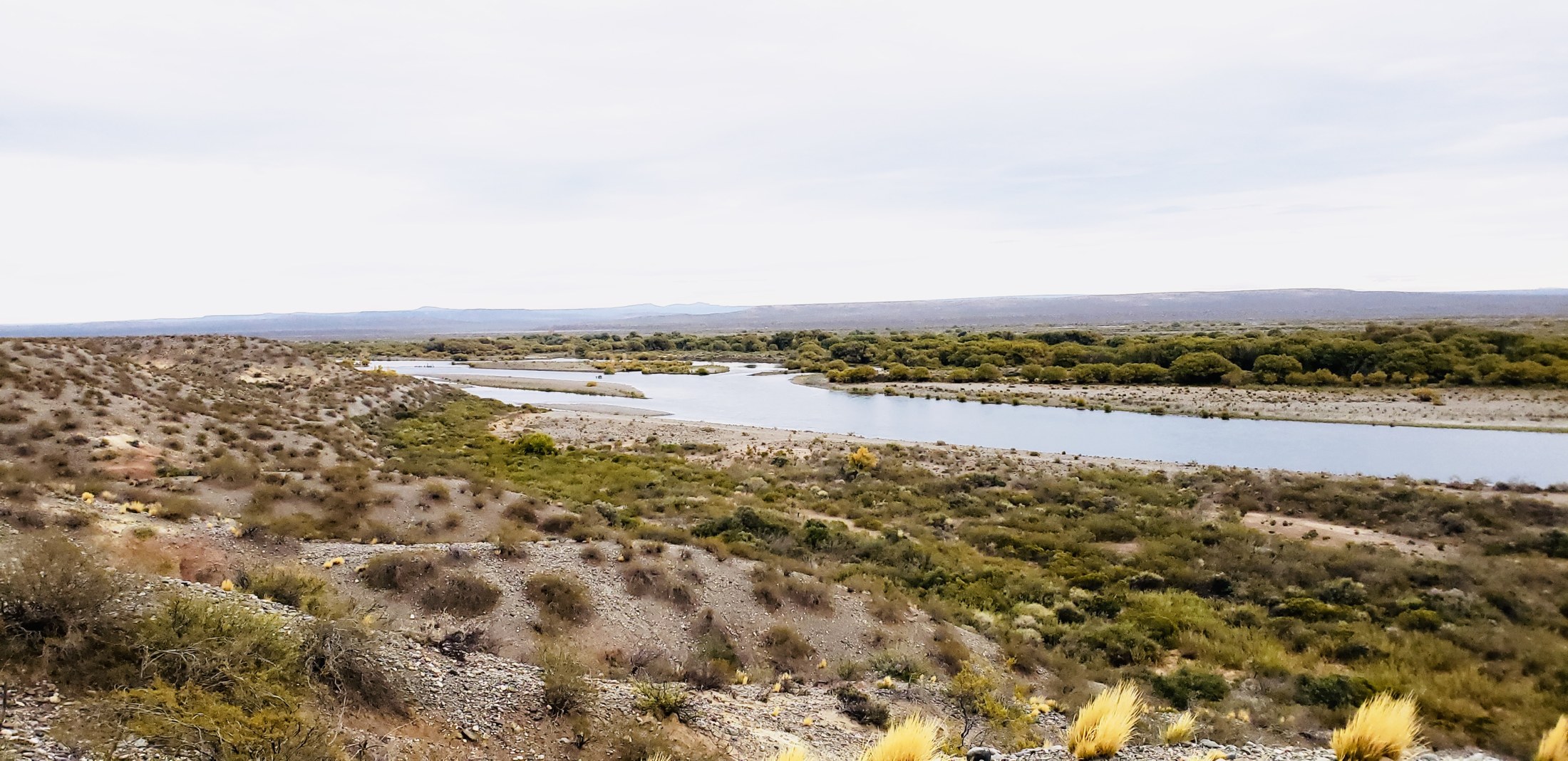 Río y estepa del Limay